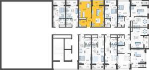 1-к квартира, вторичка, 38м2, 19/19 этаж