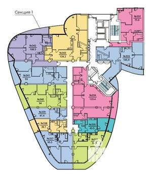 2-к квартира, вторичка, 94м2, 18/24 этаж