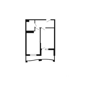 1-к квартира, вторичка, 50м2, 2/8 этаж