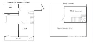 2-к квартира, вторичка, 80м2, 3/3 этаж