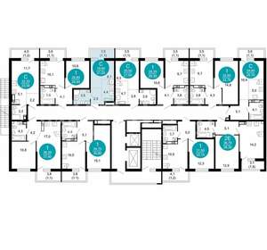 1-к квартира, вторичка, 21м2, 2/17 этаж