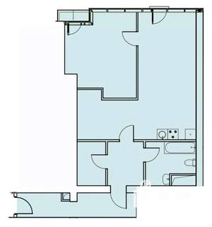 2-к квартира, вторичка, 76м2, 22/24 этаж