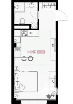 1-к квартира, вторичка, 33м2, 2/7 этаж