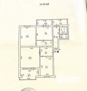 3-к квартира, вторичка, 76м2, 10/10 этаж