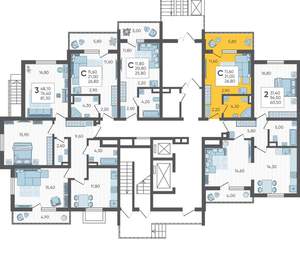 Студия квартира, вторичка, 27м2, 1/16 этаж