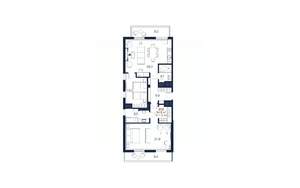 2-к квартира, строящийся дом, 111м2, 2/4 этаж