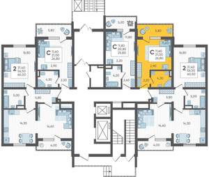 Студия квартира, вторичка, 27м2, 1/16 этаж