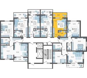 Студия квартира, вторичка, 26м2, 6/10 этаж