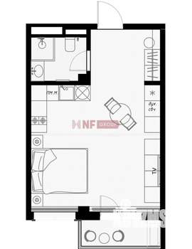 1-к квартира, вторичка, 36м2, 3/7 этаж