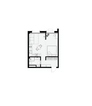 1-к квартира, вторичка, 39м2, 3/7 этаж