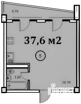 1-к квартира, вторичка, 38м2, 2/11 этаж