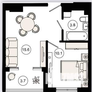2-к квартира, вторичка, 49м2, 5/11 этаж