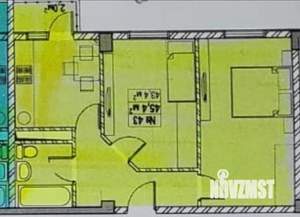 2-к квартира, вторичка, 43м2, 4/10 этаж