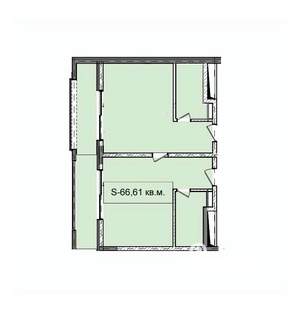 1-к квартира, вторичка, 67м2, 6/7 этаж