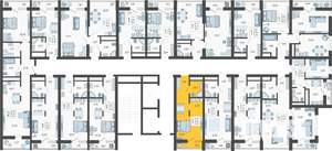 Студия квартира, вторичка, 23м2, 16/19 этаж