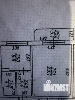 1-к квартира, вторичка, 46м2, 7/8 этаж