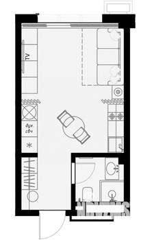Студия квартира, вторичка, 26м2, 5/7 этаж