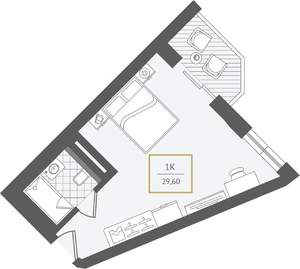 1-к квартира, вторичка, 31м2, 5/10 этаж