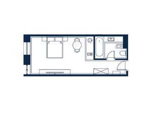 1-к квартира, строящийся дом, 33м2, 4/4 этаж