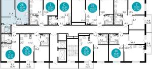 1-к квартира, вторичка, 38м2, 4/12 этаж