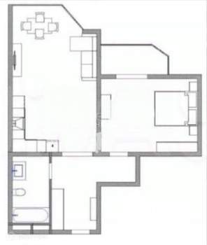 2-к квартира, вторичка, 62м2, 3/15 этаж