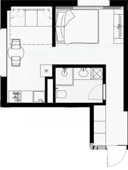 1-к квартира, вторичка, 30м2, 7/7 этаж
