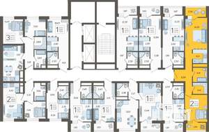 2-к квартира, вторичка, 52м2, 2/19 этаж