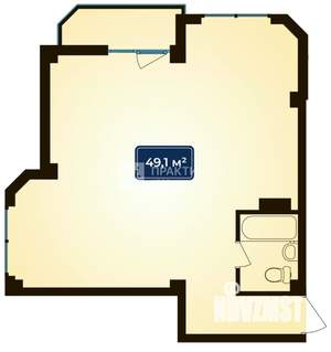 2-к квартира, вторичка, 49м2, 9/11 этаж