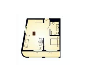 1-к квартира, вторичка, 60м2, 5/8 этаж