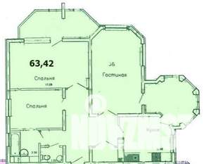 3-к квартира, вторичка, 64м2, 8/16 этаж