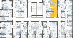 Студия квартира, вторичка, 24м2, 17/19 этаж