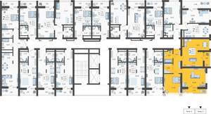 3-к квартира, вторичка, 66м2, 10/19 этаж