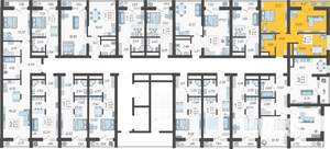 2-к квартира, вторичка, 49м2, 7/19 этаж