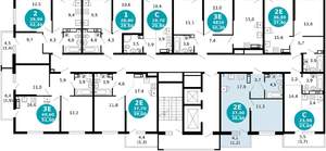 1-к квартира, вторичка, 39м2, 14/17 этаж