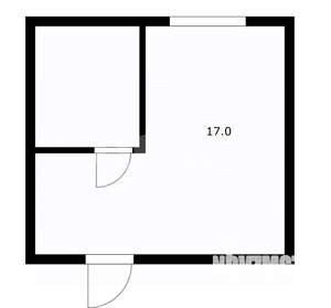 1-к квартира, вторичка, 19м2, 5/5 этаж