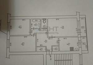 3-к квартира, вторичка, 66м2, 3/3 этаж