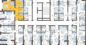 3-к квартира, вторичка, 68м2, 10/19 этаж