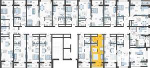 Студия квартира, вторичка, 24м2, 11/19 этаж