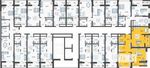 3-к квартира, вторичка, 66м2, 4/19 этаж