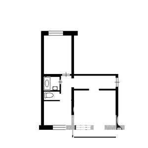 2-к квартира, вторичка, 54м2, 5/5 этаж