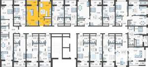 1-к квартира, вторичка, 38м2, 8/19 этаж