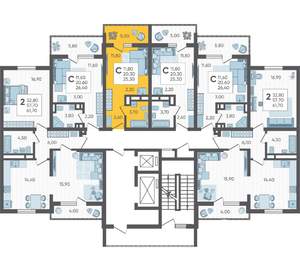 Студия квартира, вторичка, 25м2, 8/10 этаж