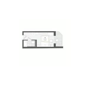 Студия квартира, вторичка, 23м2, 9/10 этаж