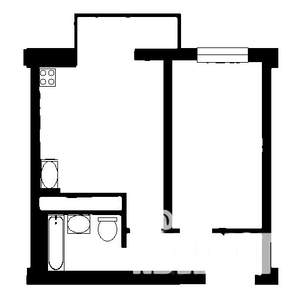 1-к квартира, вторичка, 39м2, 4/12 этаж