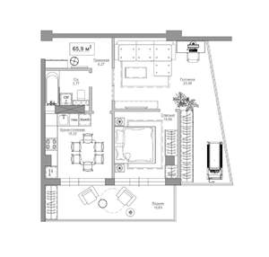3-к квартира, вторичка, 66м2, 9/13 этаж