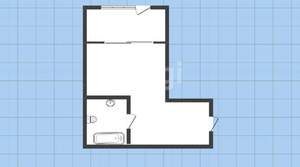 1-к квартира, вторичка, 51м2, 1/7 этаж