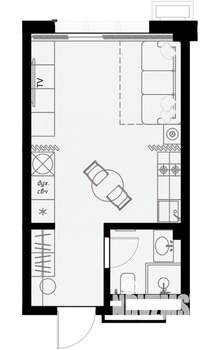 Студия квартира, вторичка, 26м2, 6/7 этаж
