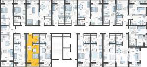 Студия квартира, вторичка, 24м2, 18/19 этаж