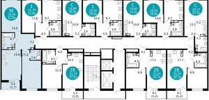 2-к квартира, вторичка, 61м2, 11/12 этаж