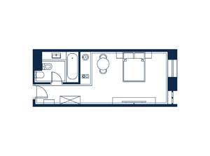 1-к квартира, строящийся дом, 33м2, 4/4 этаж